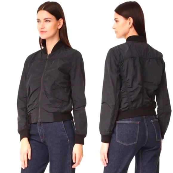 Vince. Washed Shrunken Bomber - Picture 4 of 9